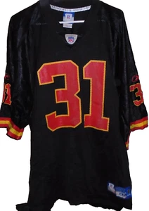 Vintage Reebok NFL Kansas City Chiefs Priest Holmes Black Jersey XL - Picture 1 of 2