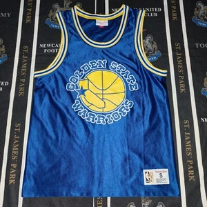 NBA Basketball Golden State Warriors Shirt Jersey Tank Mitchell & Ness Size S - Picture 1 of 6