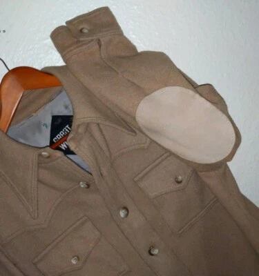 De Colección Años 60 Gleneagles Lana Virgen Franela Gruesa Camisa Chaqueta Abrigo Para Hombres M Pesado Foto 1 de 4