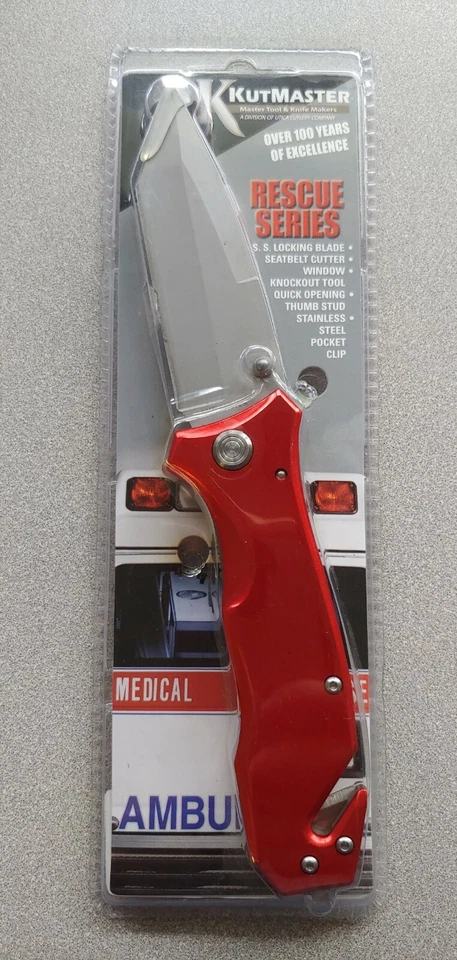 CUCHILLO RESCATE 91-1830 ROJO Foto 1 de 1