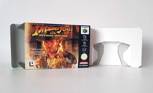Indiana Jones and the Infernal Machine UKV PAL Nintendo 64 N64 Box & Tray - Afbeelding 1 van 7