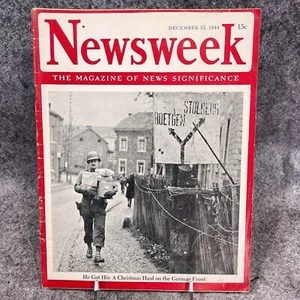 Newsweek Magazine November 13 1944 WWII Soldier Vote Election Franklin Roosevelt - Bild 1 von 2
