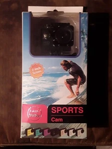 *NEW* FULL HD 1080 P WATERPROOF SPORTS CAM 2 INCH SCREEN, IN BLACK. - Picture 1 of 4