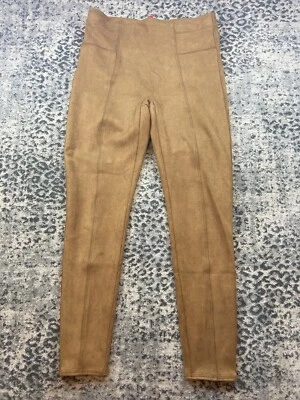 Perfect SPANX Faux Suede High Waisted LEGGINGS-Rich Caramel-#20322R-Sz Large - Image 1 of 4