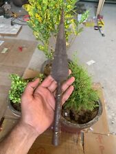 Pre 1800's Antique Handcrafted Iron Mughal Period 14.5" Lance Combat Spear Head