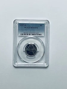 1997-D Jefferson Nickel PCGS MS65FS - Picture 1 of 12