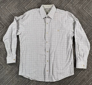 Camisa Orvis Hombre Algodón Blanco Ventana Manga Larga Abotonada Talla Grande - Imagen 1 de 6