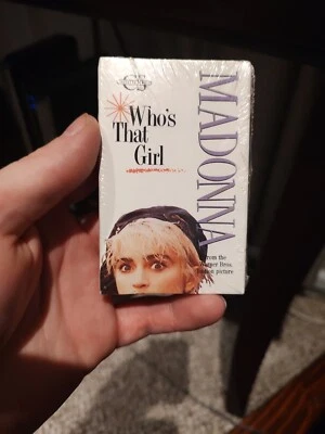 RARE MADONNA SEALED WHO'S THAT GIRL SIRE CASSETTE SINGLE TAPE CARDBOARD SLEEVE Foto 1 de 3