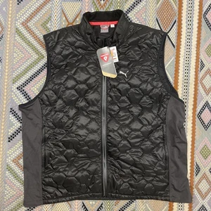 Puma Golf Men's Peacoat Quilted Primaloft Golf Vest Blue 3XL - Picture 1 of 5