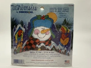 Whimsies by Dimensions Snowman Counted Cross Stitch Christmas Holiday 72746 - Picture 1 of 2