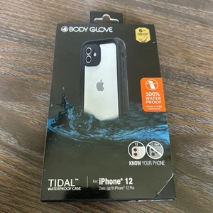Body Glove Tidal Waterproof Phone Case for iPhone 12 - Black/Clear - Picture 1 of 4