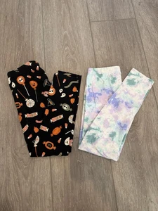 Pack de 2 Leggings Cat & Jack Niñas Talla L (10-12) - Halloween y Estampado Tie Dye - Imagen 1 de 7