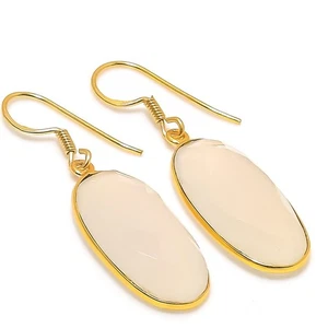 Rose Quartz Gemstone 925 Solid Sterling Silver Jewelry Earring 1.73 " t508 - Picture 1 of 2