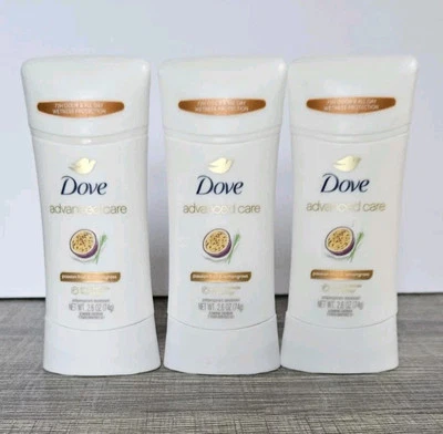 3x Dove Antiperspirant Deodorant Stick Passion Fruit & Lemongrass 2.6 oz NEW - Image 1 of 4
