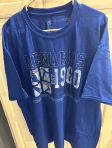Camiseta Hanes Menards Talla 2XL - NUEVA SIN ETIQUETAS Unisex Azul Manga Corta Logo Envío Gratis - Imagen 1 de 6