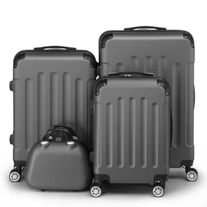 Hartschalenkoffer Kofferset 4Teilig ABS Reisekoffer Trolley RollkofferS-M-L-XL - Bild 1 von 9