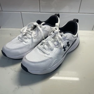 Under Armour Charged EDGE UK taglia 9 EU 44 BIANCO 3026727-100 VG - Foto 1 di 8