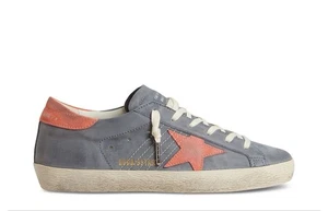 Golden Goose Superstar sneakers Blue Gray, Orange NIB EU 42 US 12 - Picture 1 of 5