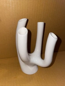 Vaso astratto anni '60 metà secolo moderno Lindner Kueps Bavaria Space age 4 steli - Foto 1 di 13