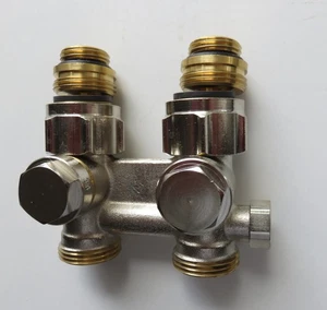 Oventrop Hahnblock Multiflex F Einrohr- Zweirohranschluss Absperrbar - Bild 1 von 3