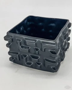 Bareuther Waldsassen Op Art schwarz Porzellan Bavaria Germany MCM 12 x 9 cm - Bild 1 von 4