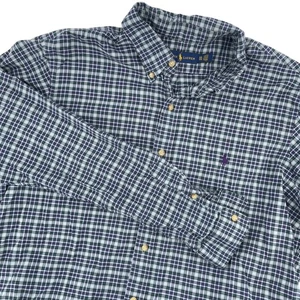 Ralph Lauren Herren XXL Kariertes Button Down Hemd Langarm Freizeit Baumwolle - Bild 1 von 6
