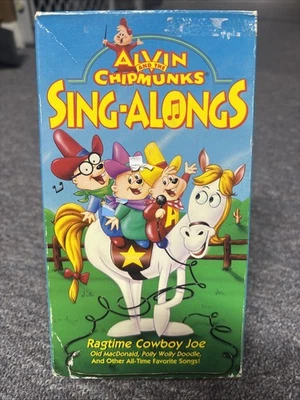 Alvin & Chipmunks Sing-Alongs Ragtime Cowboy Joe VHS - Songs - - Image 1 of 4