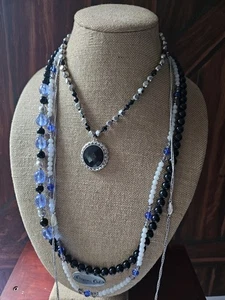 Lote De Colección 10p Todo Firmado Monet & Napier Tono Plata 4 Collar Pendientes Brazalete Prendedor - Imagen 1 de 20