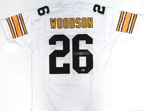 Rod Woodson Autographed White Pro Style Jersey - Beckett W Hologram *Silver - Picture 1 of 3