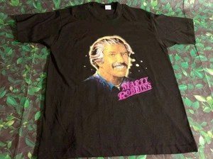 Vintage 1993 Rare Marty Robbins Tour Shirt Tee XL Big Face Country Willie Nelson - Picture 1 of 9