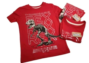 Camiseta Roja Tyrannosaurus Rex Niños 4 Sin Etiquetas Elección de Talla 4-5/6-7 - Imagen 1 de 7