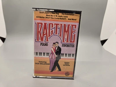 Ragtime Piano Favorites Cassette Tape Dick Wellstood 1988 - Image 1 of 4