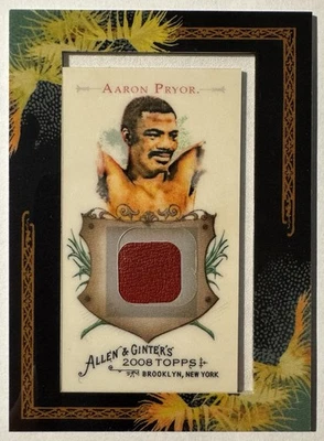 Aaron Pryor Boxing Glove Swatch 2008 Topps Allen & Ginter Relics AGR-APB - Image 1 of 2