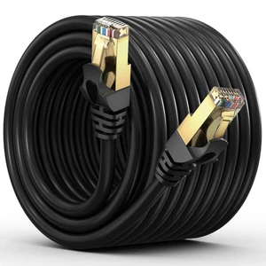 Cat 7 Ethernet Cable 50 Ft - High-Speed Cat7 Internet & Network LAN Patch Cables - Picture 1 of 12