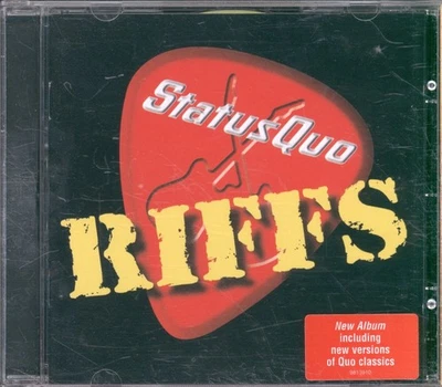 Status Quo Riffs CD UK UNIVERSAL CD. Ha Adesivo Informativo Sul Fronte 9813910 - Immagine 1 di 3