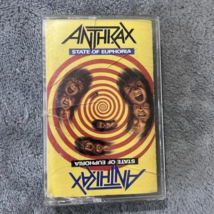 Anthrax Cassette State Of Euphoria 1988 Release (Island) Cracked Jewel Case - Imagen 1 de 7