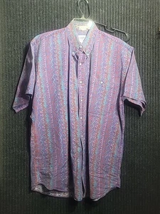 Camicia vintage Ralph Lauren Chaps media manica corta con bottoni azteca western - Foto 1 di 6