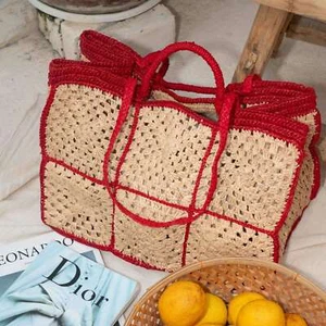 Bolso de Mano Carrey Rafia - Imagen 1 de 14
