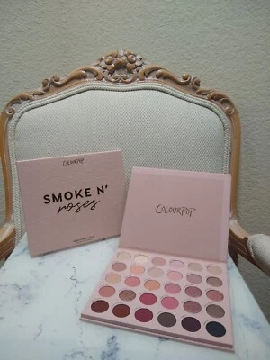 ColourPop SMOKE N’ ROSES Pressed Powder Palette Eyeshadow NEW  - Image 1 of 4