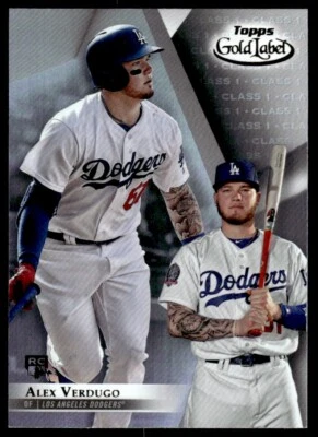 2018 Topps Gold Label Class 1 Alex Verdugo Los Angeles Dodgers #57 R53 - Image 1 of 2