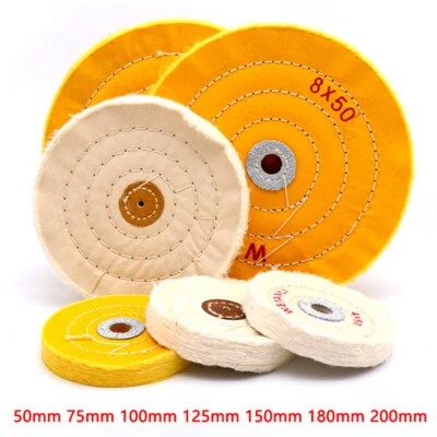 50-200mm polishing wheels cotton buffing wheel polishing wheel polish quilted - Image 1 of 4