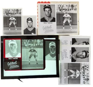 Extremely Rare Baseball Production Photo Press Kit Negative Walt Weiss Lot - Picture 1 of 8