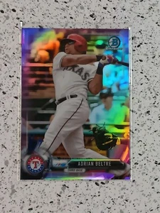 2017 Bowman Chrome Purple Refractor #97 Adrian Beltre Texas Rangers /250 - Picture 1 of 2
