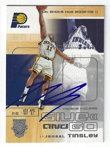JAMAAL TINSLEY INDIANA PACERS SIGNED CARD IOWA STATE UTAH JAZZ MEMPHIS GRIZZLIES - Picture 1 of 1