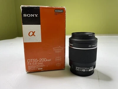 SONY DT 55-200 mm f/4-5.6 SAM Telephoto Zoom Lens - SAL55200-2 - Image 1 of 4