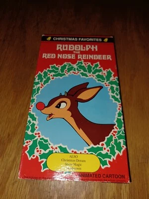 RUDOLPH THE RED NOSE REINDEER CHRISTMAS FAVORITES ANIMATED CARTOON VHS.  - Image 1 of 4