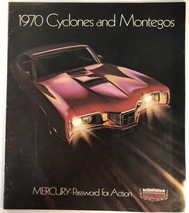 VINTAGE 1970 MERCURY CYCLONE MONTEGO SALES ADVERTISING BROCHURE - Bild 1 von 8