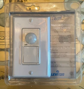 Leviton Decora Motion Activated Light Control No. 6780-I, NEW - Picture 1 of 1