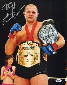 Fedor Emelianenko Signed 11x14 Photo PSA/DNA COA Pride Grand Prix Belt Autograph - Picture 1 of 24