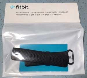 FITBIT FB168ABBKL CHARGE 3 & 4 BLACK REPLACEMENT OEM BAND SIZE MD/LG NEW IN PACK - Picture 1 of 4